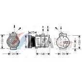 Ava Cooling Kompressor, Klimaanlage AUAK043