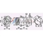 Ava Cooling Kompressor, Klimaanlage DAAK015