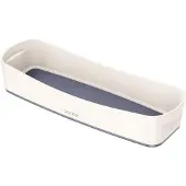 Leitz Aufbewahrungsschale MyBox länglich ABS weiß/grau Packung mit 4 Stück