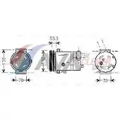 Ava Cooling Kompressor, Klimaanlage DWAK018