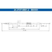 Ate Seilzug, Feststellbremse 24.3727-0861.2