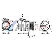 Ava Cooling Kompressor, Klimaanlage BWAK329