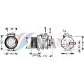 Ava Cooling Kompressor, Klimaanlage MSK431