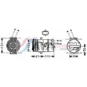 Ava Cooling Kompressor, Klimaanlage OLAK494