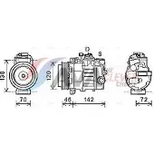 Ava Cooling Kompressor, Klimaanlage PRAK074