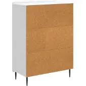 vidaXL Sideboard Weiß 66 x 34,5 x 92 cm Holzwerkstoff