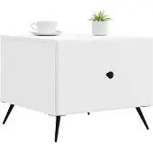 vidaXL Couchtisch mit Schubladen Weiß 49 x 50 x 40 cm Holzwerkstoff