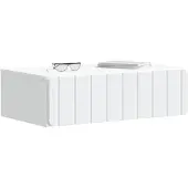 vidaXL Wandmontierter Beistelltisch Weiß 59 x 34,5 x 17 cm
