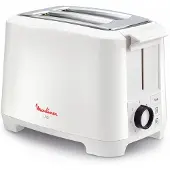 Moulinex LT140111, 2 Scheibe(n), Weiß, Tasten, Drehregler, 800 W