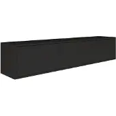 Selsey Framme – hängendes TV-Board mit drei Klappen, Schwarz, 150 cm