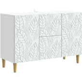 vidaXL Sideboard Weiß 89 x 34,5 x 60 cm Holzwerkstoff