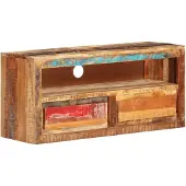 vidaXL TV-Schrank 88x30x40 cm Altholz Massiv