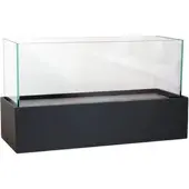 VIVANNO Tischwindlicht Candelito 50 cm x 20 cm x 29 cm Schwarz