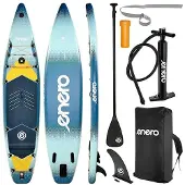 Enero SUP Board aufblasbar 384 x 81 cm – Stand Up Paddle Komplettset