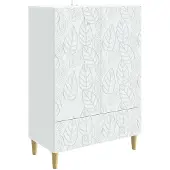 vidaXL Sideboard Weiß 66 x 34,5 x 95 cm Holzwerkstoff