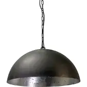 Masterlight Pendelleuchte Larino 1-flammig Stahl Schwarz-Blattsilber Ø50cm