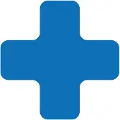Eichner Stellplatzmarker "X-Stück", zur Bodenmarkierung im Innenbereich, verschiedene Materialien verfügbar, Material 0,7 mm Polycarbonat, Blau, Verpackungseinheit: 1 P/25