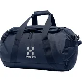 Haglöfs Fjatla Reisetasche 60 L Tarn Blue mit Rucksackfunktion aus recyceltem Polyester