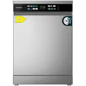 Cecotec Bolero Aguazero 6210 Inox D, Freistehend, Standardgröße (60 cm), Edelstahl, Berührung, Schublade, 15 Maßgedecke