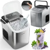 Berdsen BD-420 silberner Eiswürfelbereiter 1,1 l/12 kg