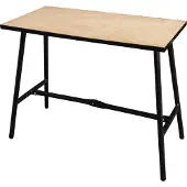 Stier Klappwerkbank Basic+, 1000 x 500 x 840 mm, Tragkraft 150 kg, zusammenklappbar, Allround-Talent, mobil und stationär, geringes Eigengewicht 15 kg