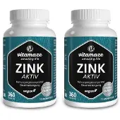 Vitamaze Zink Aktiv 25 mg hochdosiert vegan Tabletten 2x 2x360 St