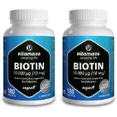 Vitamaze Biotin 10 mg hochdosiert vegan Tabletten 2x 2x180 St
