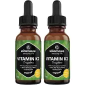 Vitamaze Vitamin K2 MK7 Tropfen hochdosiert vegan 2x 2x50 ml