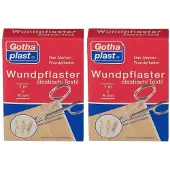 Gothaplast Wundpfl.elast.6 cmx1 m geschnitten 2x 2x1 St Pflaster