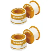 Leukopor 5 cmx5 m 2x 2x1 St Pflaster