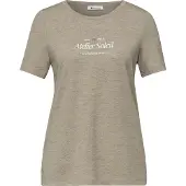 Street One Kurzarmshirt Sommershirt mit Rundhals und Wording