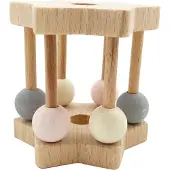 Hess Holzspielzeug Sternrassel in Natur/Rosa | Gr.: onesize