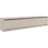 Selsey Sandia – TV-Lowboard 2-türig mit geriffelter Front, Kaschmirgrau, 139 cm