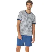 J&j Brothers Herren Sommer Kurzarm Schlafanzug JJB21