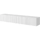 Selsey Telire - TV-Hängeboard, weiß mit Lamellenfront, 175 cm