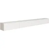 Selsey Bemmi – Hängendes TV-Board mit vier Klappen 300 cm, Weiß