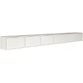 Selsey Framme – Hängendes TV-Board mit sechs Klappen 300 cm, Weiß