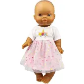 Heless Mädchen-Babypuppe Hannah mit Einhornkleid – 34 cm