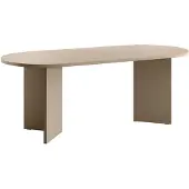 Selsey OVO - Esstisch oval, Cappuccino, 90x204 cm