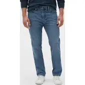 Gap Herren Jeans mit geradem Schnitt, lockere Passform, mittelblau, Größe 38x32
