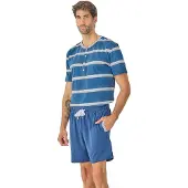 J&j Brothers Herren Sommer Kurzarm Pyjama JJB21
