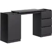 Vicco Kommode mit Schreibtischfunktion Varino, Schwarz, 80 x 75.5 cm ausziehbar