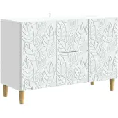 vidaXL Sideboard Weiß 89 x 34,5 x 60 cm Holzwerkstoff