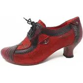 Simen Damen Schnürpumps in Rot, Größe 36