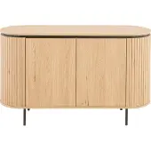 CALICOSY - Sideboard mit 2 Türen und seitlichem Rillen-Effekt L120 cm - MALAGA