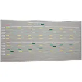 Eichner Einstecktafel "VISIPLAN", 12mm Einstecktiefe, 18mm Sichtrand, mit Klemmwirkung, Schienenanzahl 52, Maße 200 x 94 cm, Verpackungseinheit: 1 STK