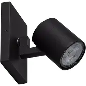 LEDKIA Aufbau-Strahler Schwenkbar aus Aluminium Gylu für Glühbirne GU10 Schwarz