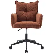 Vente-unique Bürostuhl höhenverstellbar - Cord - Terracotta & Schwarz - BATARU von Pascal Morabito
