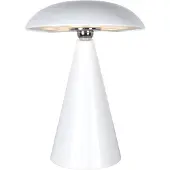 Steinhauer Wiederaufladbare Tischlampe Mush Weiß