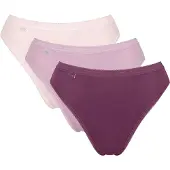 Sloggi Taillenslip "Basic+ Tai" 3er Pack, mit hohem Beinausschnitt, Cotton-Mix, glatte Nähte